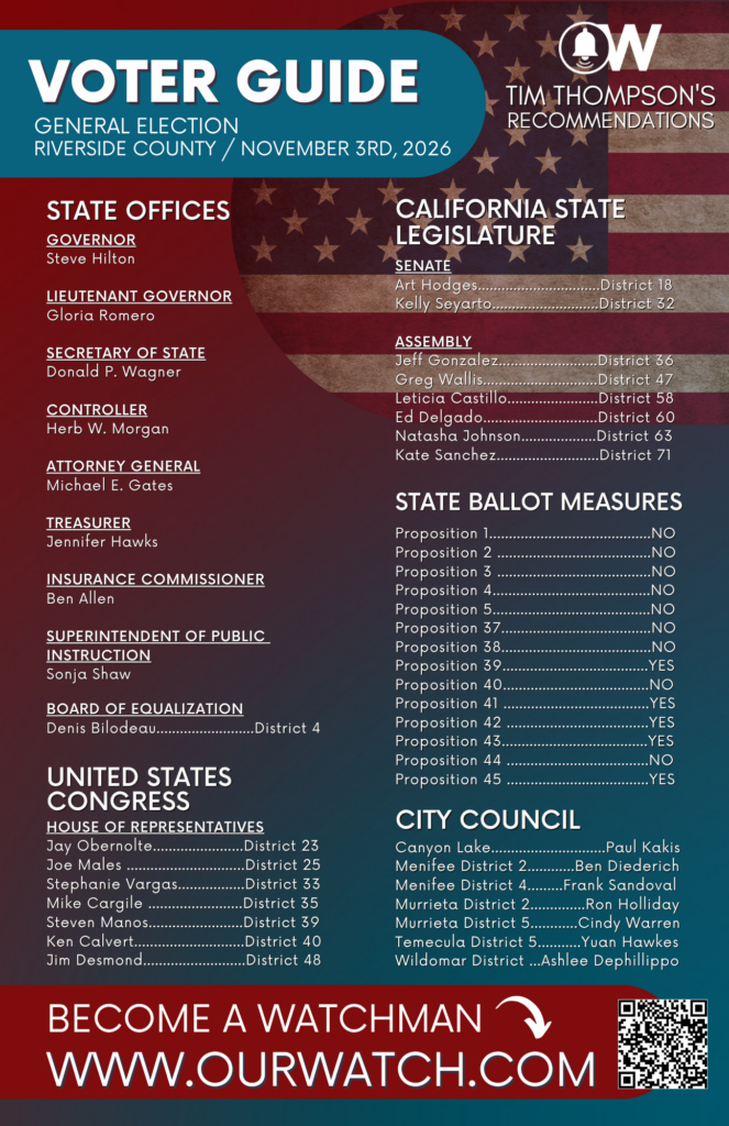 2026 General Election Voter Guide page 1